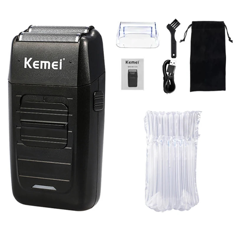 Kit de Corte Profissional Kemei KM-2296/2299/1102 – Qualidade e Versatilidade em Cada Detalhe