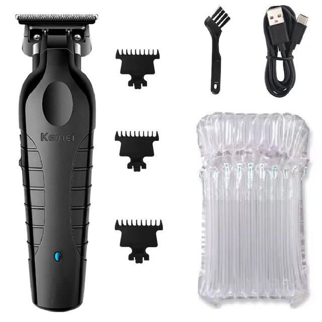 Kit de Corte Profissional Kemei KM-2296/2299/1102 – Qualidade e Versatilidade em Cada Detalhe