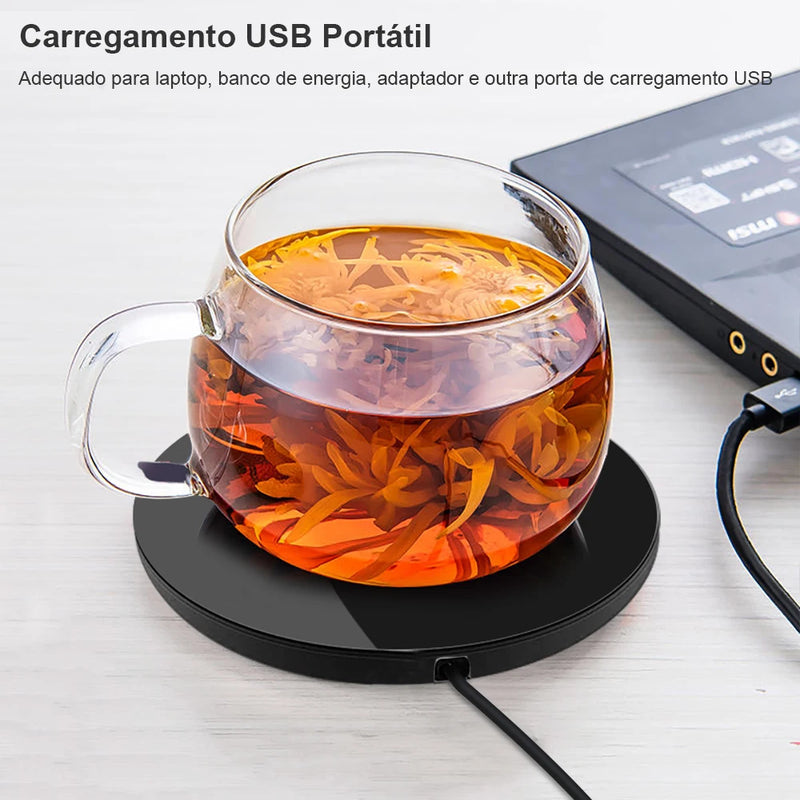 Aquecedor de Xícara USB Raugee – Conforto e Praticidade para o Seu Dia a Dia