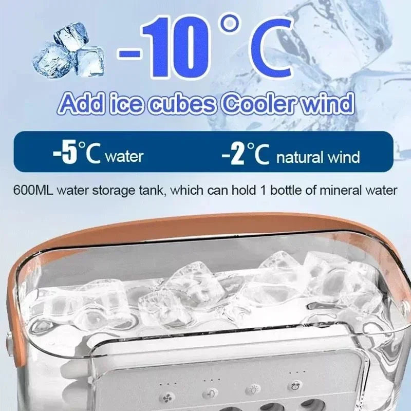 3 em 1 ventilador portátil ar condicionado doméstico pequeno refrigerador de ar led luzes noturnas umidificador ajuste ar ventiladores casa